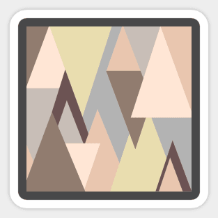 Triangles Pastel Pattern Sticker